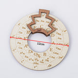 (1PCS, Diameter: 12cm) The Circle of Fifths Wooden Wheel: Melody Tool - Musical Educational Chord Wheel for Musicians In Australia - Darrahopens