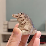 Handmade Crocodile Figurine Tea Pet, Tea Set Accessories Alligator Statue Tea Ceremony Desk Pet, Animal Ornament Gifts