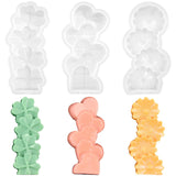 Candle Mold Silicone Wax Molds: 3 Pack Flower Candle Molds for Candle Making - 3D DIY Wax Mould for Wax Soap