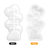 Candle Mold Silicone Wax Molds: 3 Pack Flower Candle Molds for Candle Making - 3D DIY Wax Mould for Wax Soap