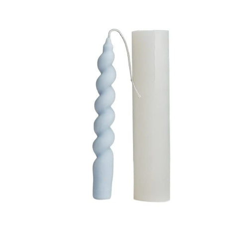3D Twisted Taper Silicone Candle Molds, Long Spiral Cylinder Molds for Aromatherapy Candle Soy Wax Soap Clay Craft Plaster In Australia - Darrahopens