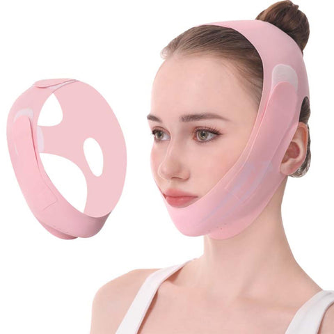 Reusable V-Band Face Mask, Chin V-Line Mask, V-Line Mask for Women, Comfortable and Breathable Adjustable V-Line Mask（Pink） In Australia - Darrahopens