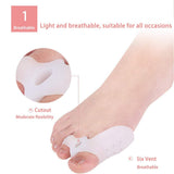 2 Pair Corrector Pads with Toe Separator, Cushion Protector Gel Pads for Big Toe Hammer Toe Straightener Overlapping Toe In Australia - Darrahopens