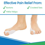 Women (2 Pack) - Big Toe Silicone Gel Pads - Shield Separators Protectors - Toe Separator Cushions for Foot Bunions In Australia - Darrahopens