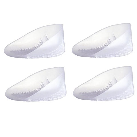 Heavy Duty Gel Heel Cups, Cushion Insert for Shock Absorption, Plantar Fasciitis, Disease and Heel Pain Relief (2 Pairs)