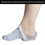Heavy Duty Gel Heel Cups, Cushion Insert for Shock Absorption, Plantar Fasciitis, Disease and Heel Pain Relief (2 Pairs)