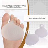 Metatarsal Pads 4 Pcs Ball of Foot Cushions for Rapid Pain Relief -Soft Sole Soft Gel Ball Made of super stretchy