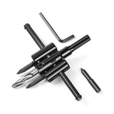 1 3/16" to 12" Adjustable Hole Saw Circle Cutter Drill Bit Tool Saw Round Cutting for Drywall Wood Surface Recommendation ‎Wood