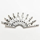 20 Pcs Stainless Alligator Crocodile Test Clip Cable Lead Screw Probe Fixing,2 inch Length Great for using on test leads
