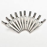 20 Pcs Stainless Alligator Crocodile Test Clip Cable Lead Screw Probe Fixing,2 inch Length Great for using on test leads
