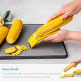 Fast Corn Cob Seperater & Peeler | Easily Peel Your Corn Cobs, Cooked or Fresh! | Yellow or cooked corn from