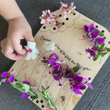 Flower Leaf Collector Boards DIY Flower Wood Boards Wooden Collection Board Decor Creative Crafting Supplies for Outdoor Nature