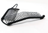 2 Pieces Banana Clips Comb Hair for Thick Hair for Women Adjustable Stretch Ponytail Holder Accessory Double Combs (black_2p)