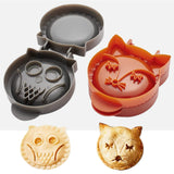 Classic Mini Hand Pie Molds Fox & Owl Shape for Children Party, One Press Forest Animal Autumn Cottage Pie Set, Pack of 2 In Australia - Darrahopens