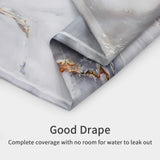 Grey Gold Marble Shower Curtain Set, Abstract Modern Shower Curtain for Bathroom Decor,Waterproof Washable Fabric Shower , 72 x 72