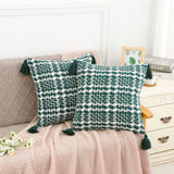 Decorative Throw Pillow Covers 18x18 Set of 2 for Couch Soft Farmhouse Cushion Shell for Living Room, Bedding, Sofa In Australia - Darrahopens