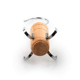 Wooden Belt Tie Rack Scarf Hanger for Closet，for Belts Tie Scarves Tank Top and Jewelry (2, 4 Hooks)