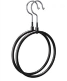 Belt/Scarf Hangers for Closet - 8 PCS Nonslip Space Saving Steel Tie Rings Holder Organizer for Neckties, (8 Pack, Black) In Australia - Darrahopens