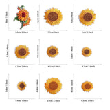 20 PCS Embroidered Flowers Iron on Patches, Sunflower Sew On Patches Bird Butterfly Embroidered Appliques Sticker Patches In Australia - Darrahopens