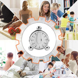 Mechanical Timer,60 Minute Magnetic Stopwatch Timer Kitchen Cooking Timer Visual Countdown Timer with Alarm Sound for Cooking