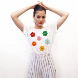 39PCS Flowers Embroidered Iron on Patches Butterfly Daisy Applique Decoration Sewing Patches for Bags Caps Jackets Hat Jean In Australia - Darrahopens