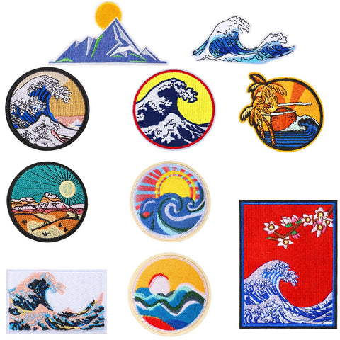 11 Pieces Patch Embroidered Applique Badge Iron on Sew on Patches Emblem Patch DIY Accessories, Patch for Clothes, Dress, Hat In Australia - Darrahopens