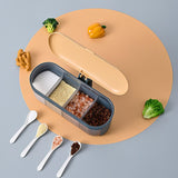 Seasoning Box, Practical and Reliable Seasoning Box with Divided Jars for Spice Salt Sugar Kitchen Cooking Organizer In Australia - Darrahopens