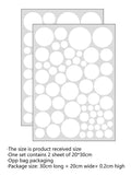 White Round Dot Pattern Stickers DIY Wall Stickers for Living Room Bedroom Home Art Decor Wall sticker background wall In Australia - Darrahopens