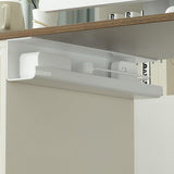 Cable Organizer, Under Desk 15.7 inch Cable Management Tray, Socket Strip Holder, Wire Tamer for Office and Home (White)