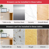 Under Desk Storage Drawers Self-Adhesive Drawer Organizer for Under Desk Hidden Table Drawer Slide Out Office Stick