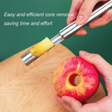 Multi-Function Corer and Pitter Remover Set, Stainless Steel Core Remover Tool for Apple, Pear, Cherry, Jujube, Red Dates or More
