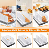 Upgrade Bread Slicer for Homemade Bread, Bread Slicing Cutting Guide Adjustable Width Length, Foldable & Compact Bread In Australia - Darrahopens