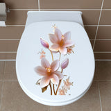 2pc 3D Toilet Sticker, Self-Adhesive Wall Stickers, Bedroom Entryway Living Room Porch Wall Stickers Removable