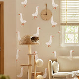 Cute Geese Wall Stickers Peel and Stick Goose Wall Decals Funny Animal Wall Stickers Duck Decals for Wall Removable Boho Neutral