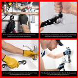 Plumbing Tools, Dual Wrench Kit,Angle Stop Wrench, Plumbing Wrench. Professional Plumbing Toolset For Easy Angle Stop