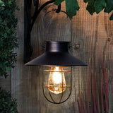 Black Hanging Solar Lights Lantern Lamp with Shepherd Hook,Waterproof Bulb Lights for Garden Outdoor Pathway In Australia - Darrahopens