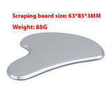 Silver Stainless Steel Gua Sha Tool, Gua Sha Facial Tools for Acupuncture, Durable GuaSha Tool for Jawline Sculpting