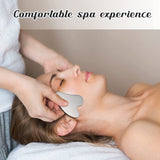 Silver Stainless Steel Gua Sha Tool, Gua Sha Facial Tools for Acupuncture, Durable GuaSha Tool for Jawline Sculpting