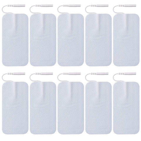 12 Pieces White Large Electrode Pads - Reusable for Pain Relief and Muscle Stimulation  for your medical needs In Australia - Darrahopens