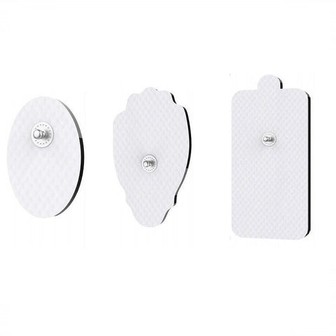 15-Pack Large Electrode Pads（3 different shapes）white Reusable Electrodes Pads for Massager and Muscle Stimulation In Australia - Darrahopens