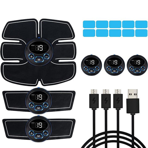 Black Ab Stimulator Muscle: Abs Stimulator Abdominal - Home and Office Workout Equipment for Abdomen Arm Leg In Australia - Darrahopens