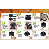 Black Ab Stimulator Muscle: Abs Stimulator Abdominal - Home and Office Workout Equipment for Abdomen Arm Leg In Australia - Darrahopens