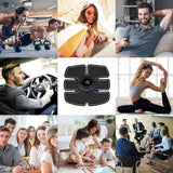 Black Ab Stimulator Muscle: Abs Stimulator Abdominal - Home and Office Workout Equipment for Abdomen Arm Leg In Australia - Darrahopens