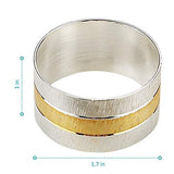 Napkin Rings, Metal Gold Round Napkin Rings Buckles for Table Decorations, Wedding, Dinner,Party, Set of 4