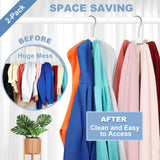 Purse Hanger 2-Pack with 6 Cedar Balls, 360°Swivel Scarf Hanger, Closet Storage Hook, Handbag Organizer, Bra Hanger In Australia - Darrahopens