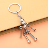 Unique Gothic Skull Skeleton Charm Keychain for Women Men Halloween Thanksgiving Christmas Gifts It's very unique
