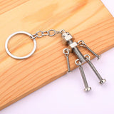 Unique Gothic Skull Skeleton Charm Keychain for Women Men Halloween Thanksgiving Christmas Gifts It's very unique