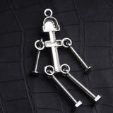 Unique Gothic Skull Skeleton Charm Keychain for Women Men Halloween Thanksgiving Christmas Gifts It's very unique