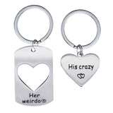2pcs Couple Puzzle Love Heart Key Chain Ring Set for Men Women Valentine's Gift -You Hold the Key to My Heart In Australia - Darrahopens