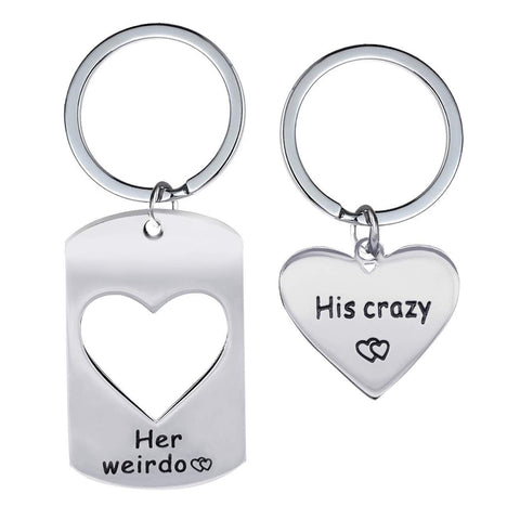 2pcs Couple Puzzle Love Heart Key Chain Ring Set for Men Women Valentine's Gift -You Hold the Key to My Heart In Australia - Darrahopens